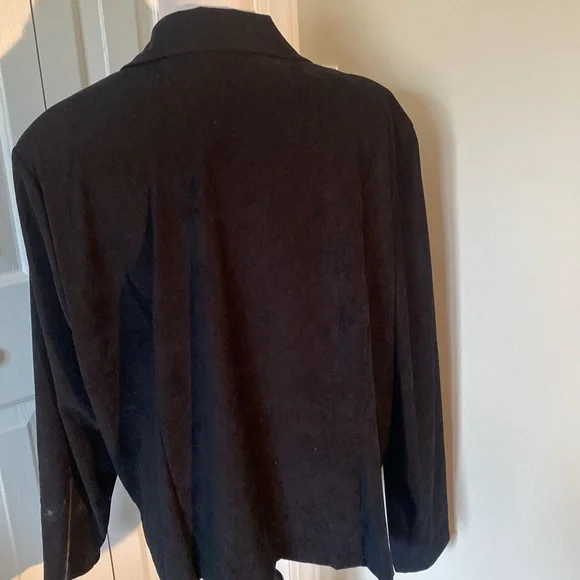 Briggs New York Black & Purple Velour Jacket - Picture 4 of 7